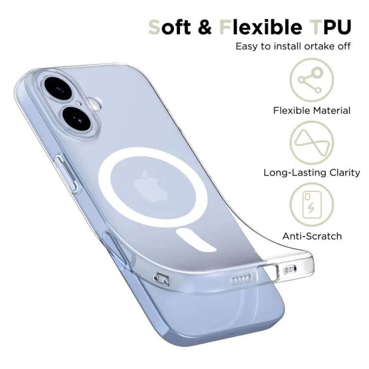 TECH-PROTECT FLEXAIR MAGSAFE IPHONE 17 CLEAR