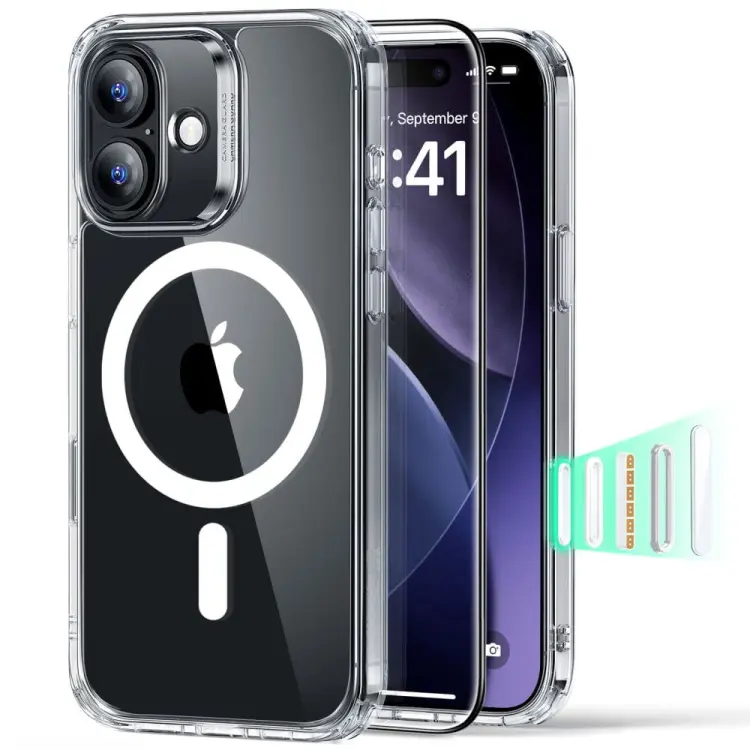 ESR CLASSIC HYBRID MAGSAFE & TEMPERED GLASS IPHONE 17 CLEAR