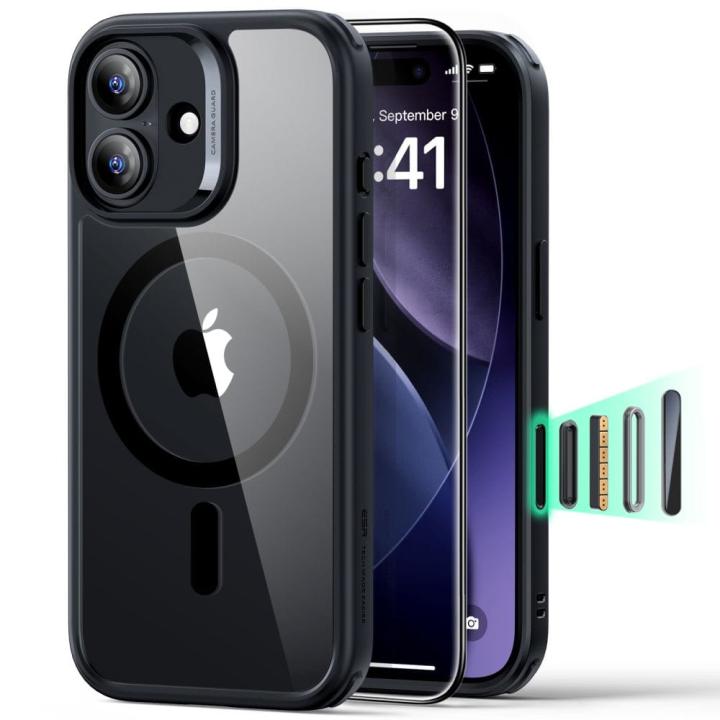 ESR CLASSIC HYBRID MAGSAFE & TEMPERED GLASS IPHONE 17 CLEAR/BLACK