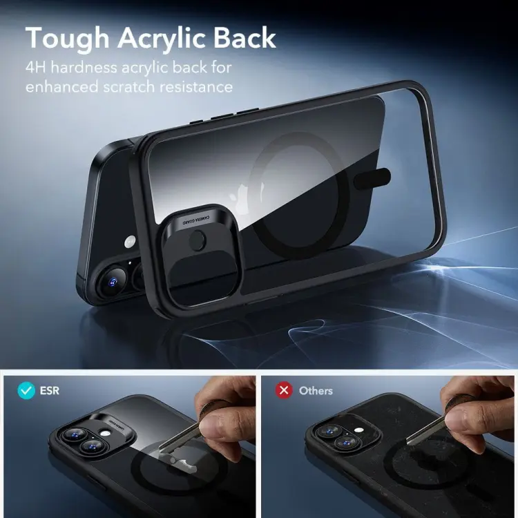 ESR CLASSIC HYBRID MAGSAFE & TEMPERED GLASS IPHONE 17 CLEAR/BLACK