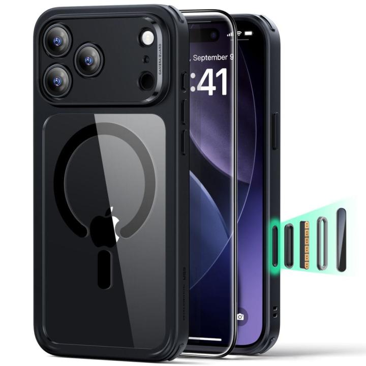 ESR CLASSIC HYBRID MAGSAFE & TEMPERED GLASS IPHONE 17 PRO CLEAR/BLACK