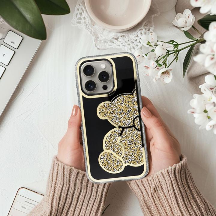 Futerał TEDDY BEAR do IPHONE 17 złoty