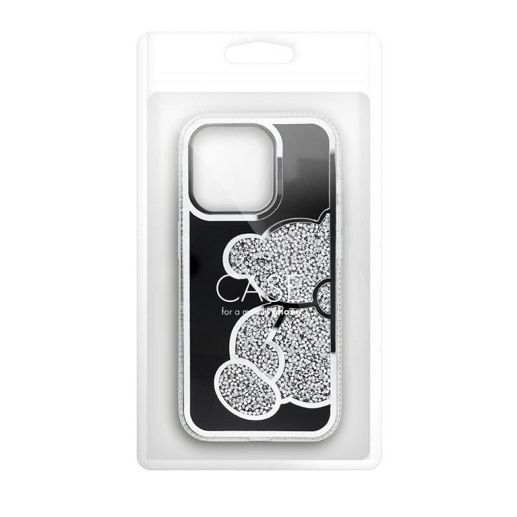 Futerał TEDDY BEAR do IPHONE 17 Pro srebrny