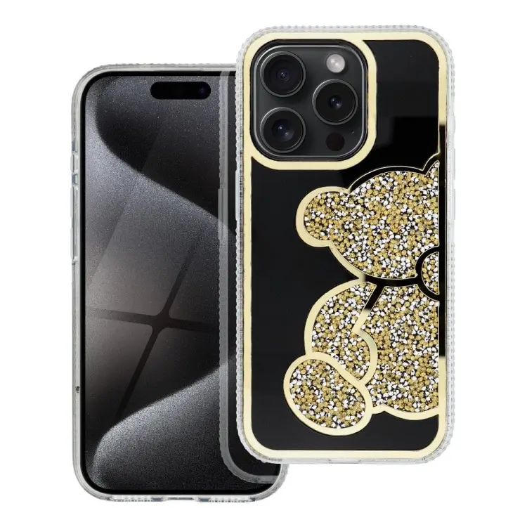 Futerał TEDDY BEAR do IPHONE 17 Pro Max złoty