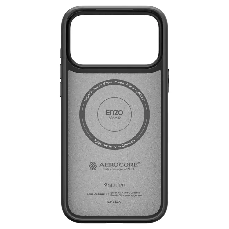SPIGEN ENZO ARAMID ”T” MAG MAGSAFE IPHONE 17 PRO MAX BLACK