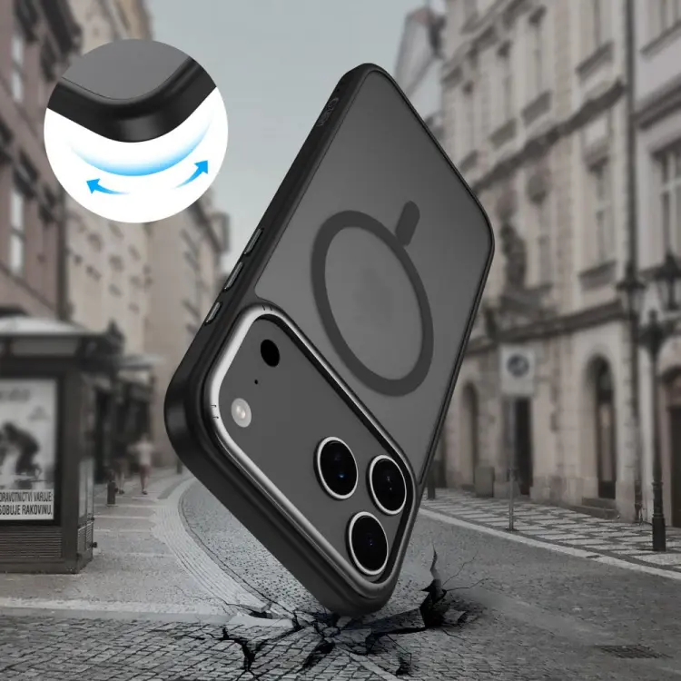 TECH-PROTECT MAGEDGE MAGSAFE IPHONE 17 PRO MAX MATTE BLACK/GUNMETAL