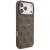 GUESS futerał do IPHONE 17 Pro Max kompatybilny z MagSafe GUHMP17XG4GFRW (PU 4G Ring Classic Logo) brązowy