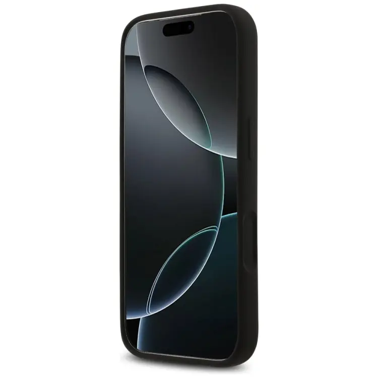 GUESS futerał do IPHONE 17 Pro kompatybilny z MagSafe GUHMP17LSCTRLMK (Silicone W/ Triangle Logo) czarny
