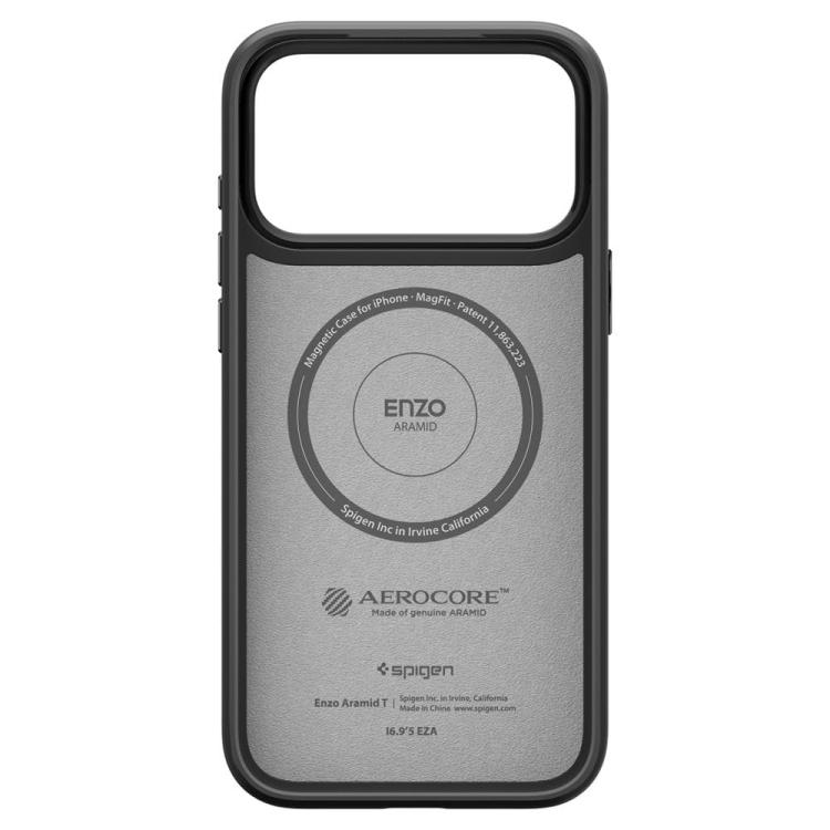SPIGEN ENZO ARAMID ”T” MAG MAGSAFE IPHONE 17 PRO BLACK