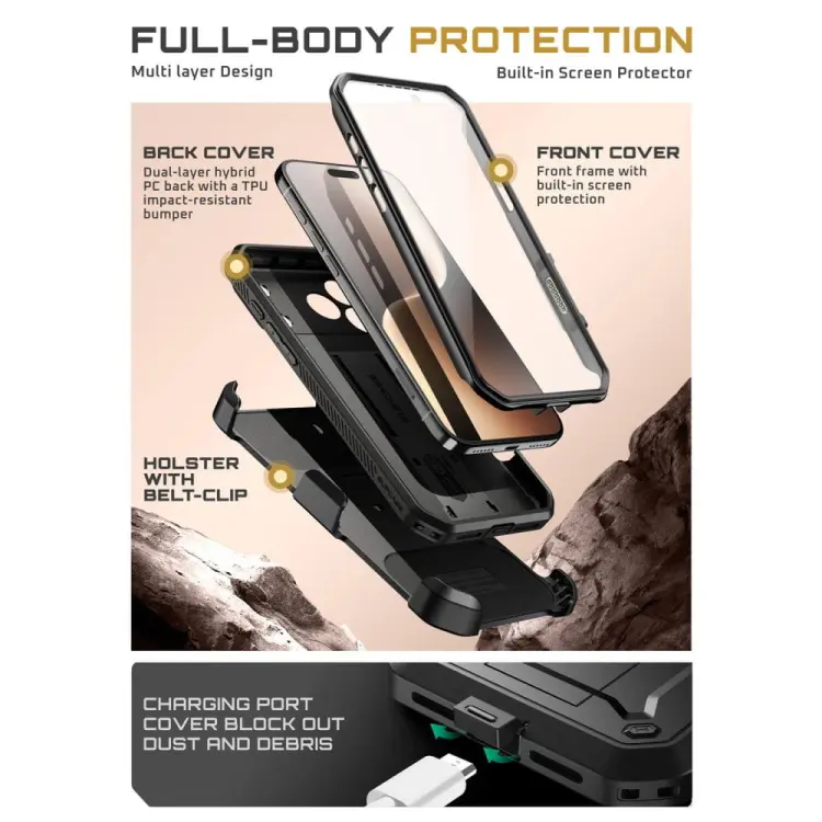 SUPCASE UB PRO IPHONE 17 PRO BLACK