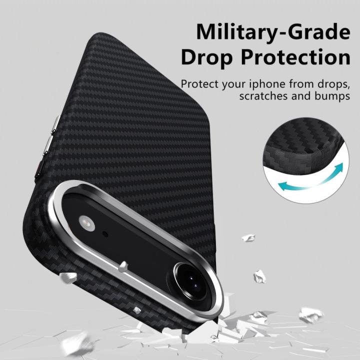 TECH-PROTECT ION CARBON MAGSAFE IPHONE 17 AIR BLACK/SILVER