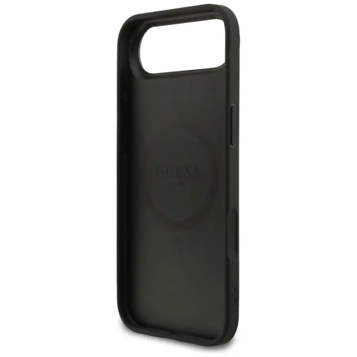 GUESS futerał do IPHONE 17 Air kompatybilny z MagSafe GUHMP17MG4GFRK (PU 4G Ring Classic Logo) czarny