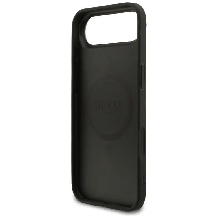 GUESS futerał do IPHONE 17 Air kompatybilny z MagSafe GUHMP17MG4GFRK (PU 4G Ring Classic Logo) czarny