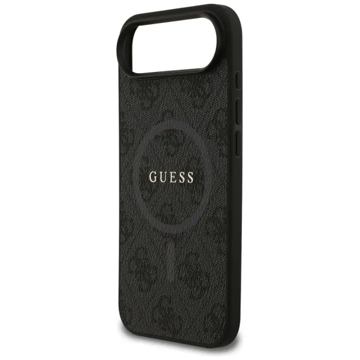 GUESS futerał do IPHONE 17 Air kompatybilny z MagSafe GUHMP17MG4GFRK (PU 4G Ring Classic Logo) czarny