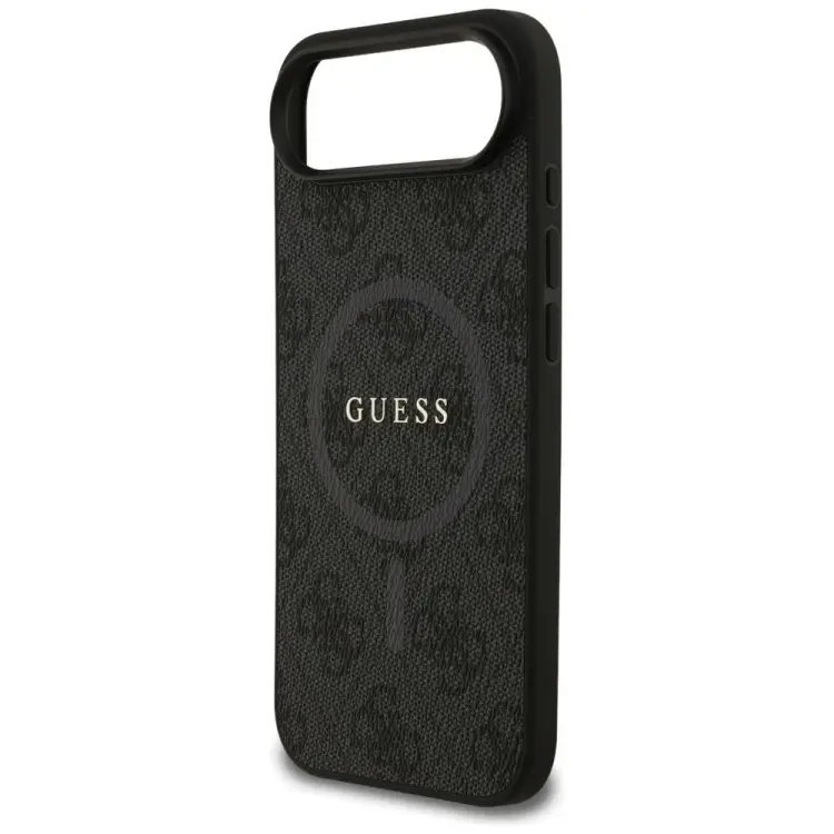 GUESS futerał do IPHONE 17 Air kompatybilny z MagSafe GUHMP17MG4GFRK (PU 4G Ring Classic Logo) czarny