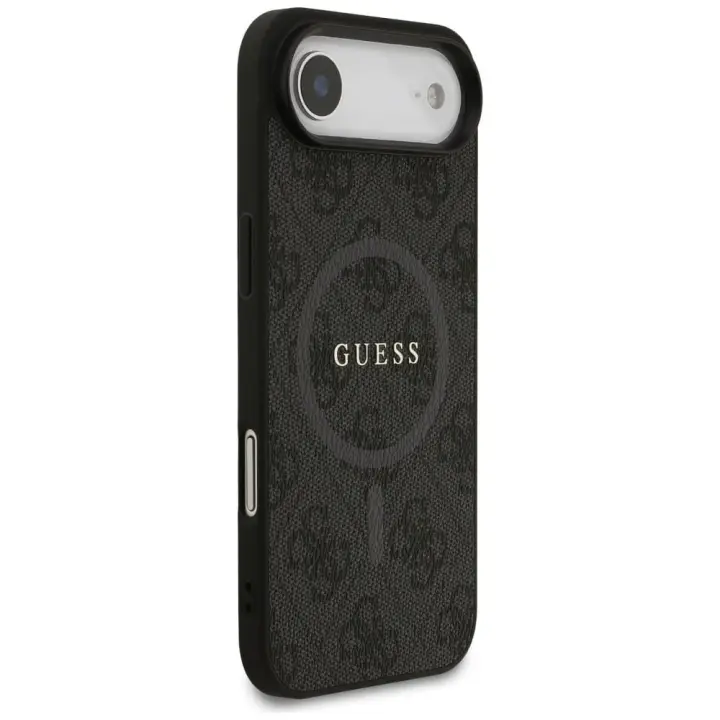GUESS futerał do IPHONE 17 Air kompatybilny z MagSafe GUHMP17MG4GFRK (PU 4G Ring Classic Logo) czarny