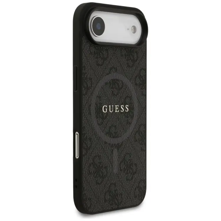 GUESS futerał do IPHONE 17 Air kompatybilny z MagSafe GUHMP17MG4GFRK (PU 4G Ring Classic Logo) czarny