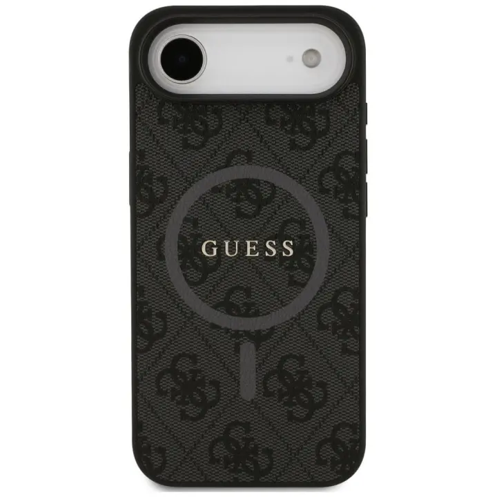 GUESS futerał do IPHONE 17 Air kompatybilny z MagSafe GUHMP17MG4GFRK (PU 4G Ring Classic Logo) czarny