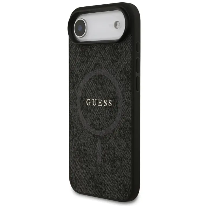 GUESS futerał do IPHONE 17 Air kompatybilny z MagSafe GUHMP17MG4GFRK (PU 4G Ring Classic Logo) czarny