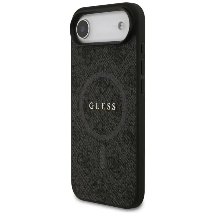 GUESS futerał do IPHONE 17 Air kompatybilny z MagSafe GUHMP17MG4GFRK (PU 4G Ring Classic Logo) czarny