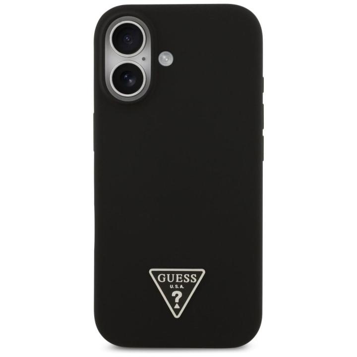 GUESS futerał do IPHONE 17 kompatybilny z MagSafe GUHMP17SSCTRLMK (Silicone W/ Triangle Logo) czarny