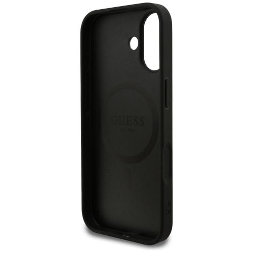GUESS futerał do IPHONE 17 kompatybilny z MagSafe GUHMP17SG4GFRK (PU 4G Ring Classic Logo) czarny