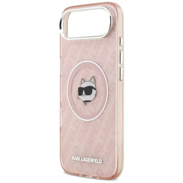 KARL LAGERFELD futerał do IPHONE 17 Air kompatybilny z MagSafe KLHMP17MHMKBCHOP (IML Choupette Head Logo) różowy