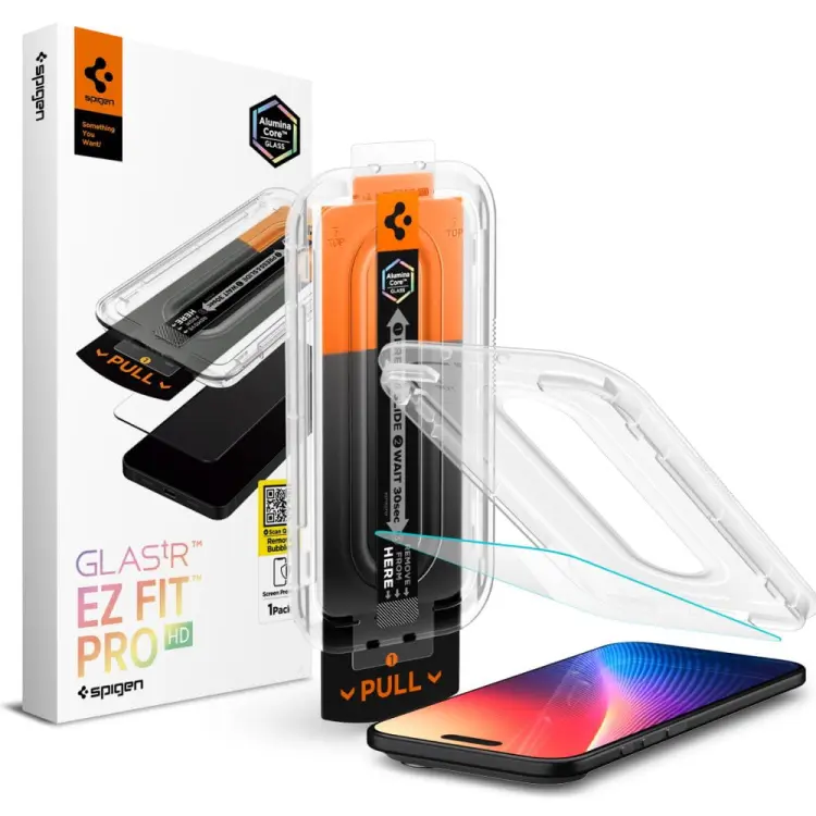 SZKŁO HARTOWANE SPIGEN GLAS.TR ”EZ FIT PRO” IPHONE 17 AIR CLEAR