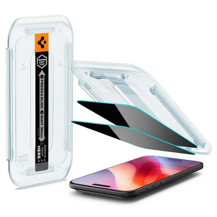SZKŁO PRYWATYZUJĄCE SPIGEN GLAS.TR ”EZ FIT” 2-PACK IPHONE 17 AIR PRIVACY