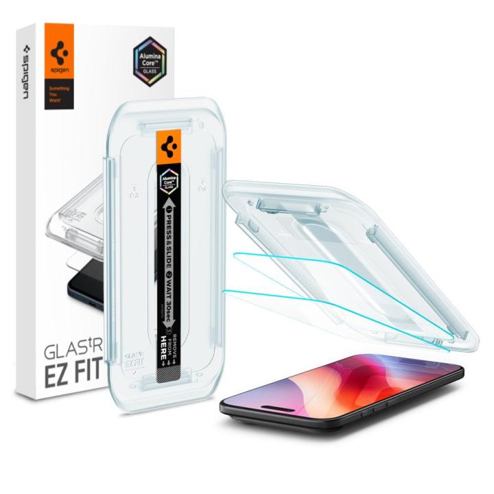 SZKŁO HARTOWANE SPIGEN GLAS.TR ”EZ FIT” 2-PACK IPHONE 17 AIR CLEAR
