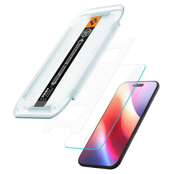 SZKŁO HARTOWANE SPIGEN GLAS.TR ”EZ FIT” 2-PACK IPHONE 17 AIR CLEAR