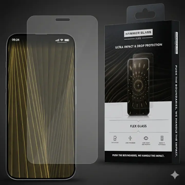 Szkło hybrydowe Hammer Glass Flex do iPhone 16 Plus