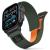 TECH-PROTECT NYLON ELITE APPLE WATCH 8 / 9 / 10 / 11 / SE / ULTRA (44 / 45 / 46 / 49 MM) GREEN/ORANGE