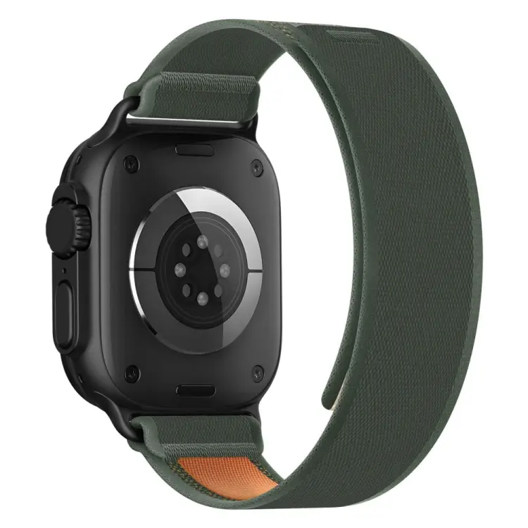 TECH-PROTECT NYLON ELITE APPLE WATCH 8 / 9 / 10 / 11 / SE / ULTRA (44 / 45 / 46 / 49 MM) GREEN/ORANGE