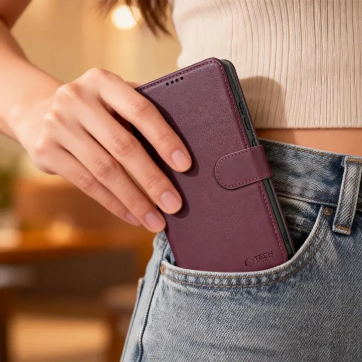 TECH-PROTECT WALLET GALAXY A57 5G MULBERRY