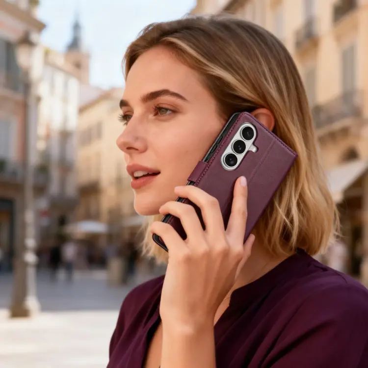 TECH-PROTECT WALLET GALAXY A57 5G MULBERRY