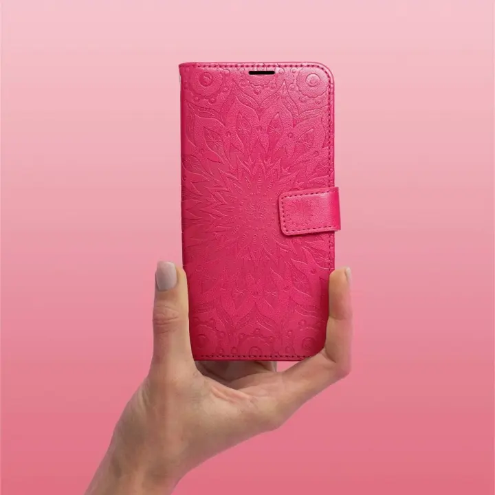 Etui z klapką na Samsung A57 5G Mezzo Book mandala magenta
