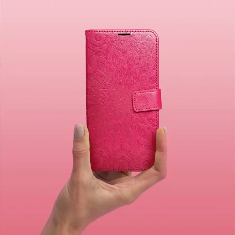 Etui z klapką na Samsung A57 5G Mezzo Book mandala magenta