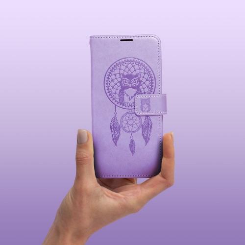 Etui z klapką na Samsung A57 5G Mezzo Book łapacz snów fioletowe