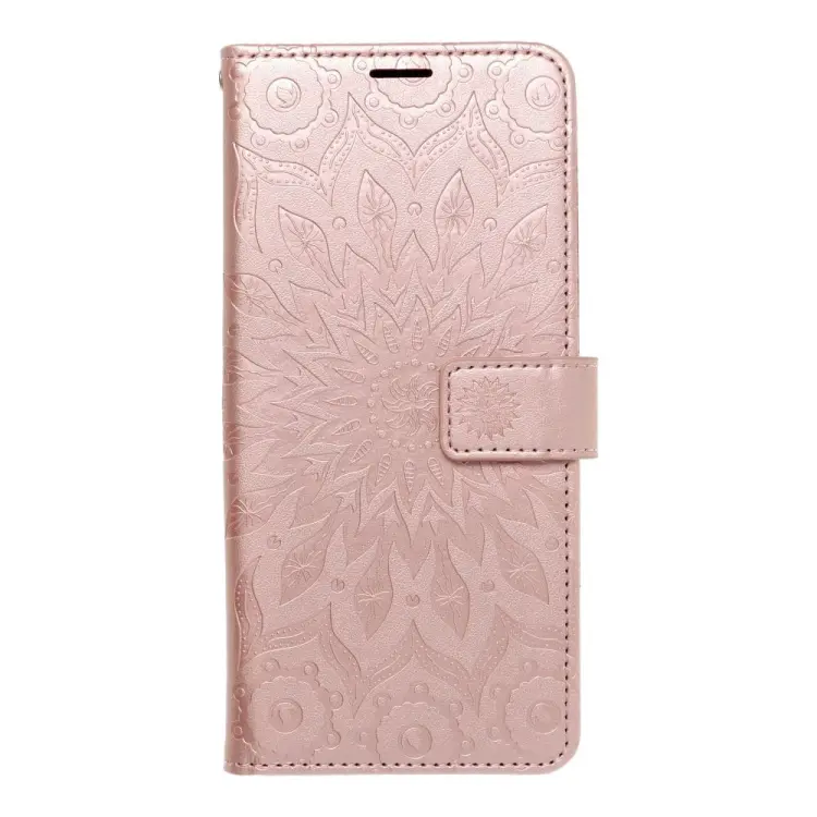 Etui z klapką na Samsung A57 5G Mezzo Book mandala złoto-różowe