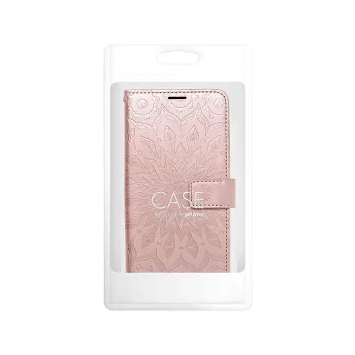 Etui z klapką na Samsung A57 5G Mezzo Book mandala złoto-różowe