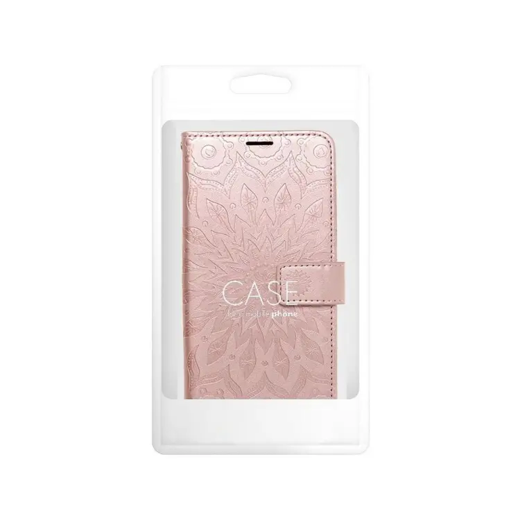 Etui z klapką na Samsung A57 5G Mezzo Book mandala złoto-różowe