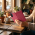 Etui z klapką na Samsung A57 Mezzo Book koty czerwone